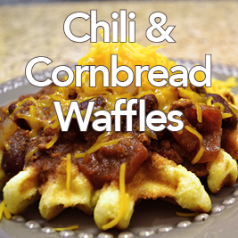 Chili & Cornbread Waffles