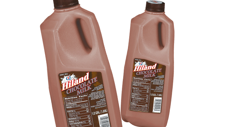 Picture of Hiland Chocolate Milk, Strawberry Milk or Orange Juice