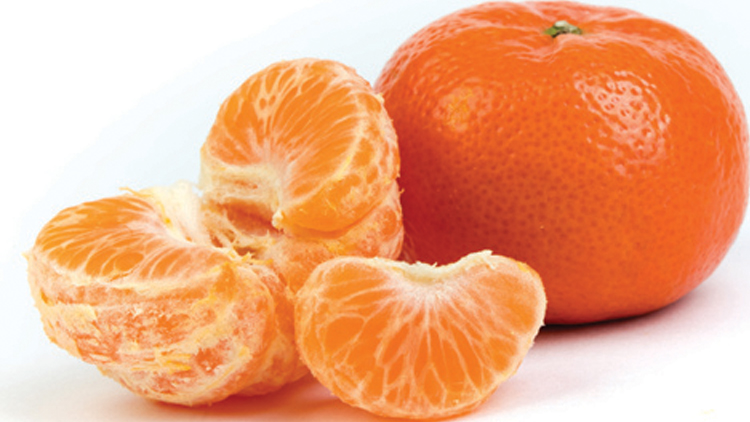 peeled clementine