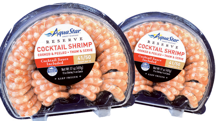 Picture of AquaStar Cocktail Shrimp with Cocktail Sauce