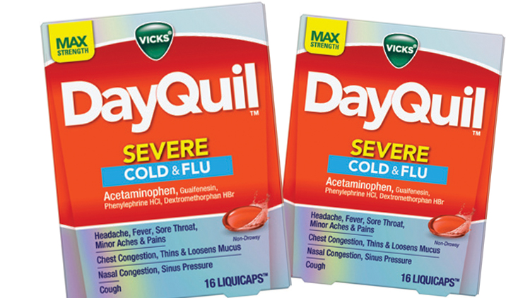 Picture of Vicks NyQuil or DayQuil Cold & Flu Medicine