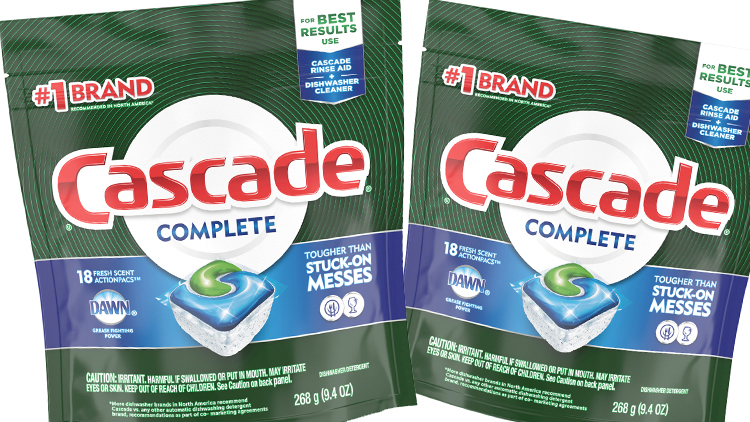 Picture of Cascade Complete or Platinum Auto Dishwasher Detergent