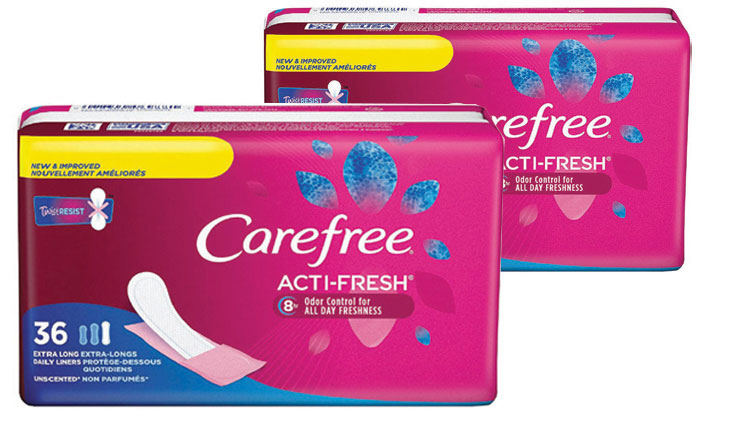Picture of Carefree or Stayfree Pads & Liners