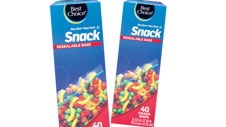Picture of Best Choice Sandwich or Snack Resealable Bags