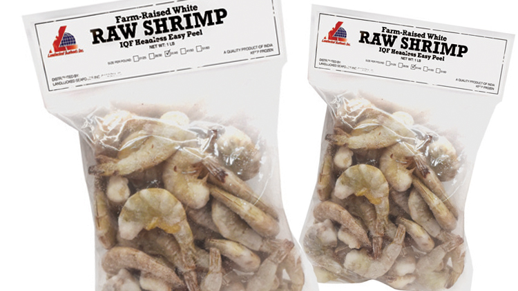 Picture of Landlocked Seafoods Easy Peel White Raw Shrimp