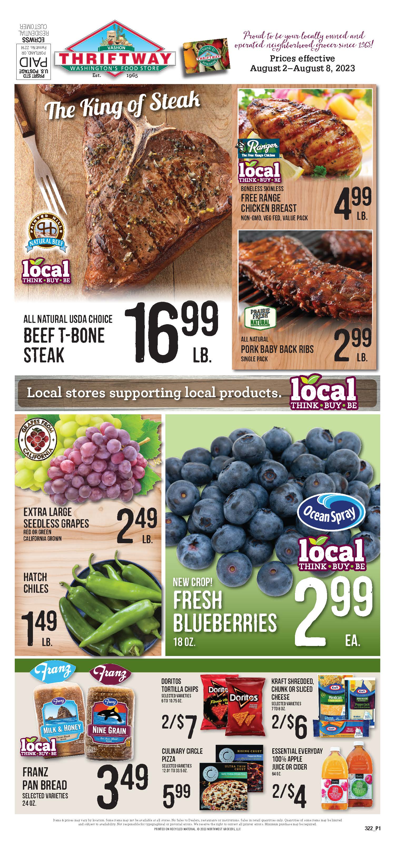 Vashon Thriftway Weekly Specials Page 3 07/19/2023