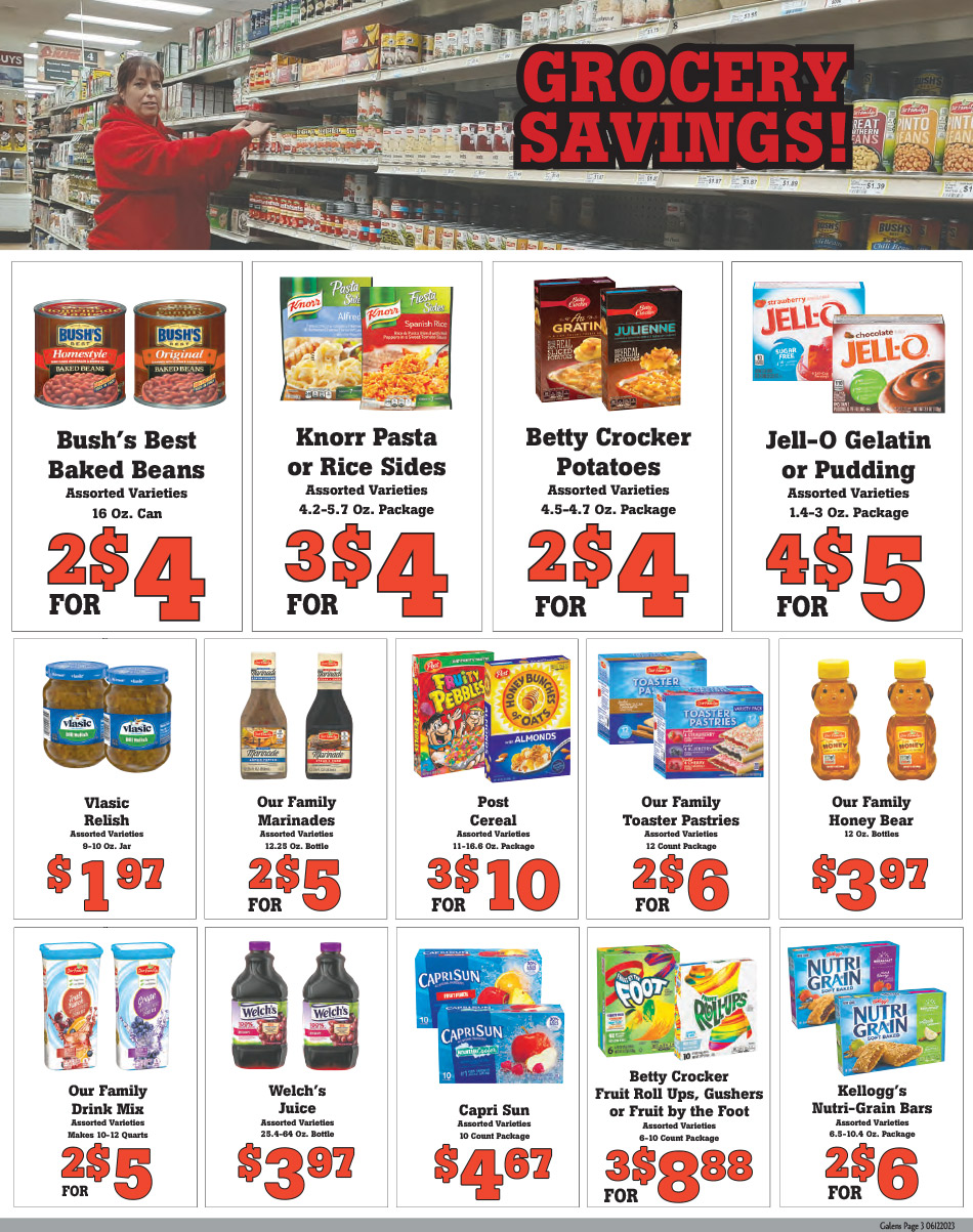 Galens fresh food market and hardware hank