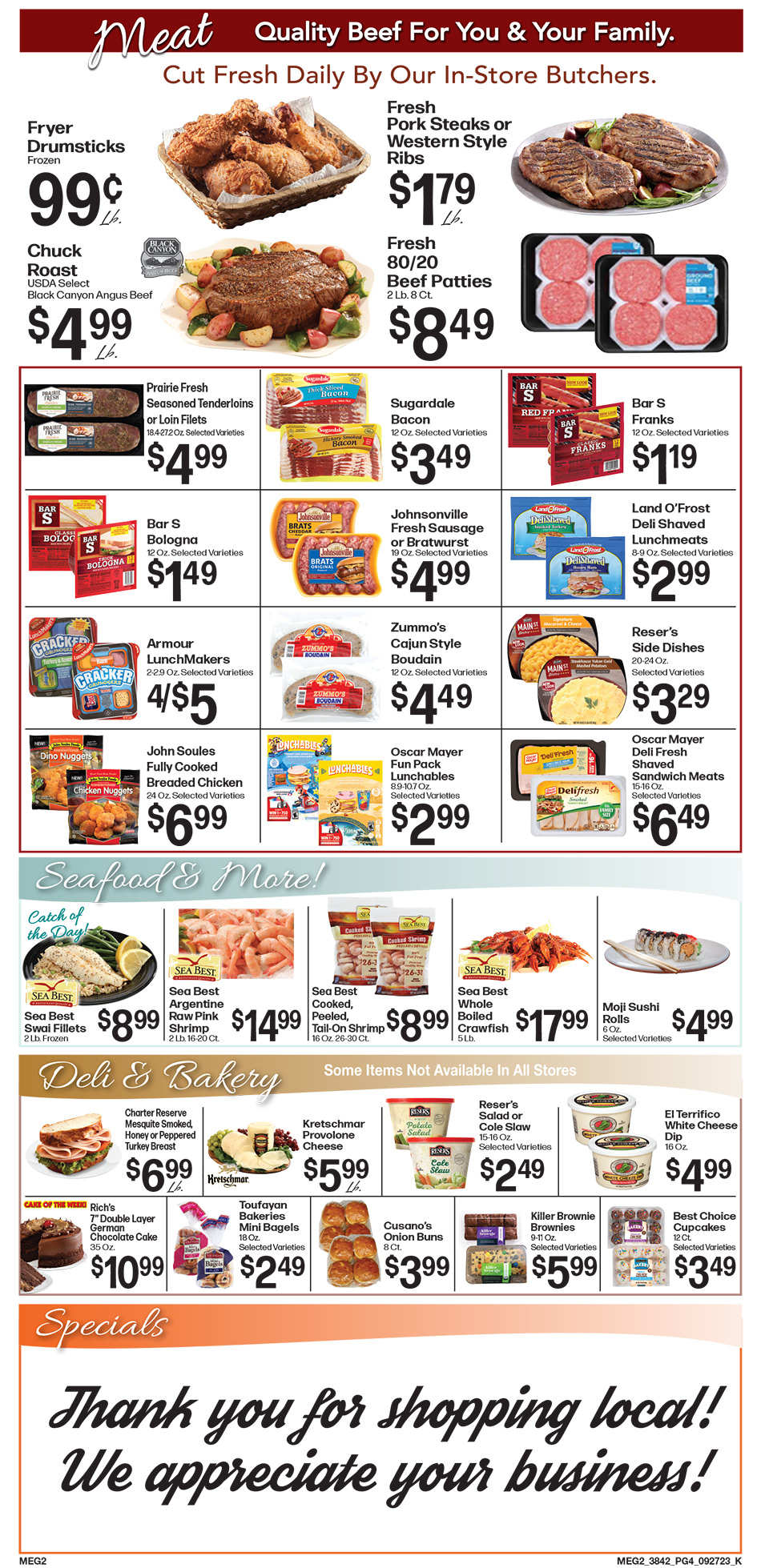 Portageville Food Rite Weekly Specials Page 1 11/29/2022
