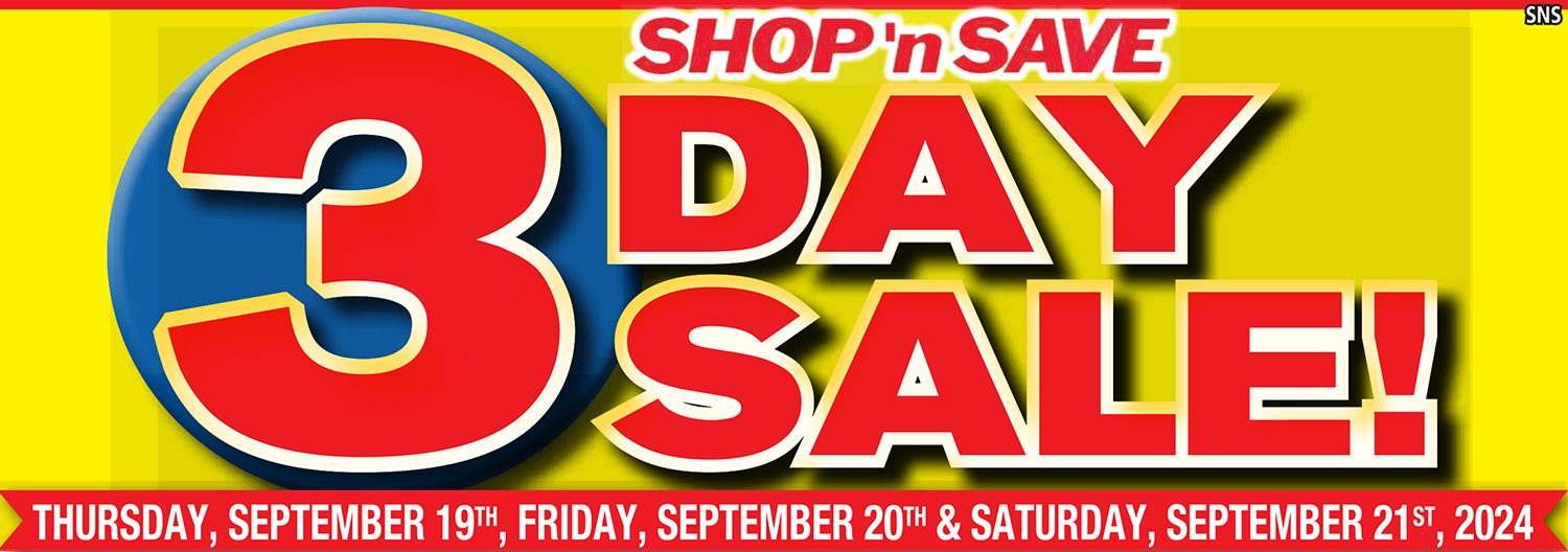 3 Day Sale