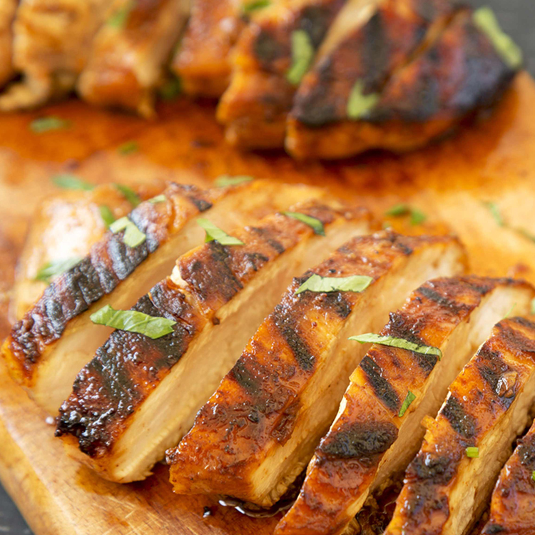 Picture of Grilled Chicken with Apple Ginger Glaze