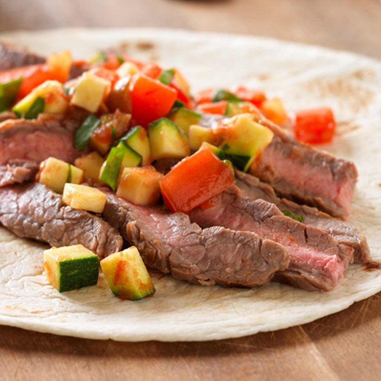 Picture of Quick Beef Fajitas with Pico de Gallo