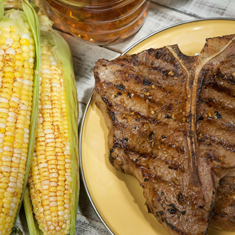 Picture of Santa Fe Grilled Beef Steaks and Corn