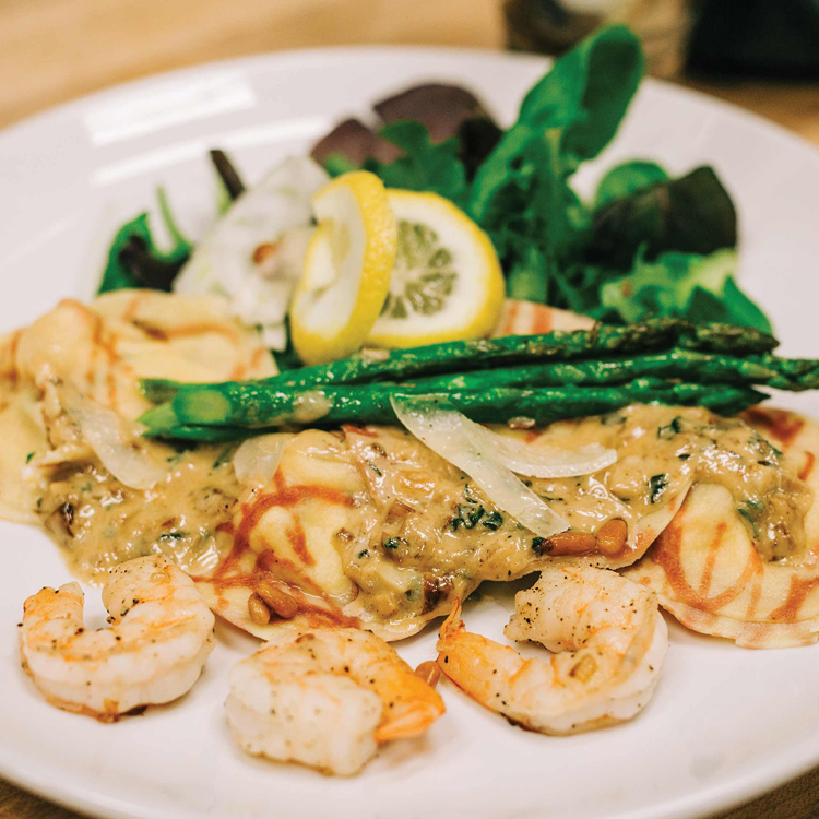 Picture of Lemon Shrimp Ravioli Toss