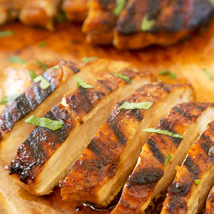 Picture of Grilled Chicken with Apple Ginger Glaze