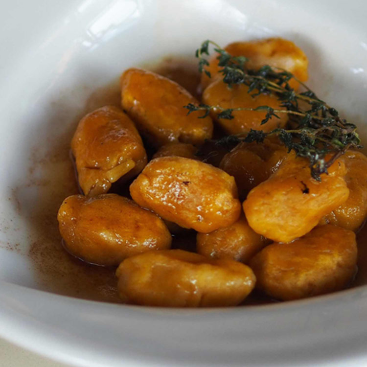 Picture of Pumpkin Gnocchi with Thyme-Vanilla Bean Butter Sauce