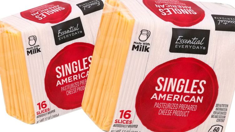 Picture of Essential Everyday American Singles or Essential Everyday Natural Sliced Cheese