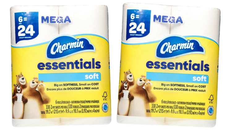 Picture of Charmin Essentials Bath Tissue or Bounty Essentials Paper Towels