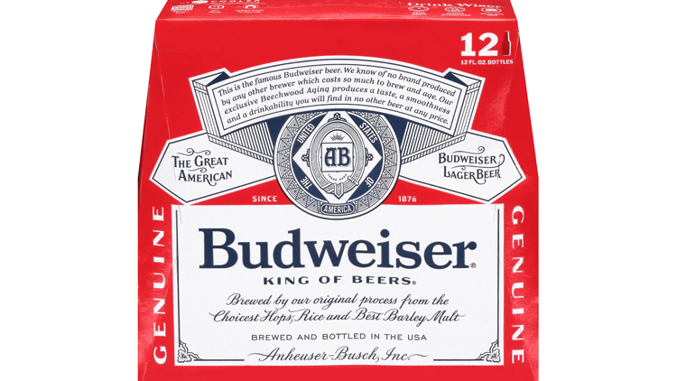 Picture of Bud Light or Budweiser Beer