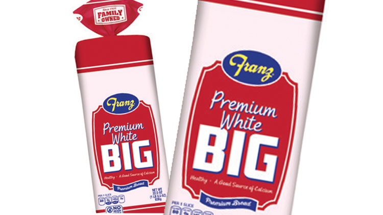 Picture of Franz Big White or 100% Wheat Bread