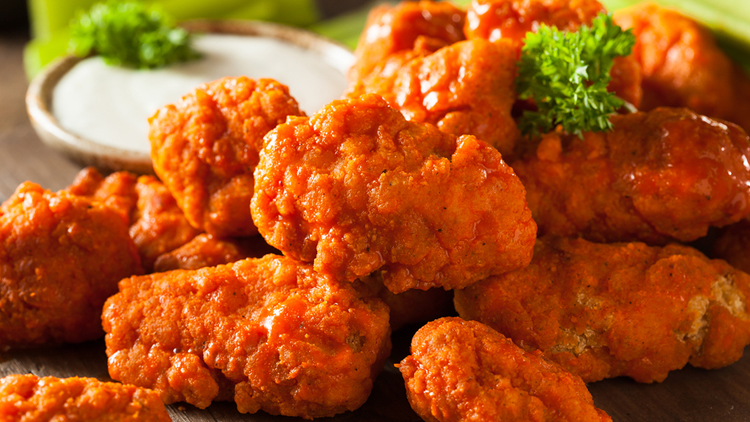 Picture of Fully Cooked Breaded Chicken Hot Wings or Chunks