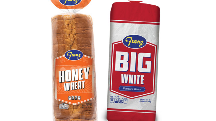 Picture of Franz Big White or Honey Wheat Bread