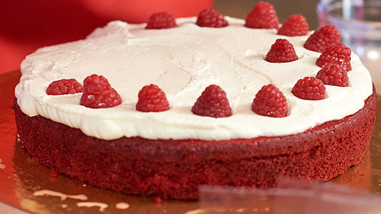 Picture of Single Layer Red Velvet Cake