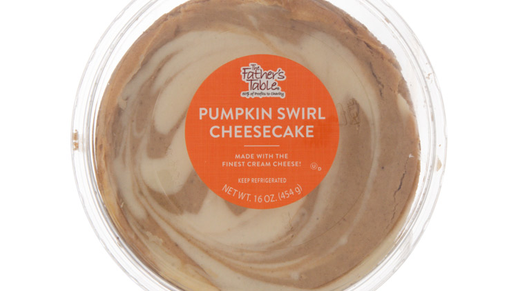 Picture of Father's Table Pumpkin Swirl Cheesecake