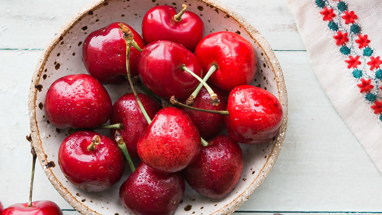 Picture of Red Ripe Sweet Cherries