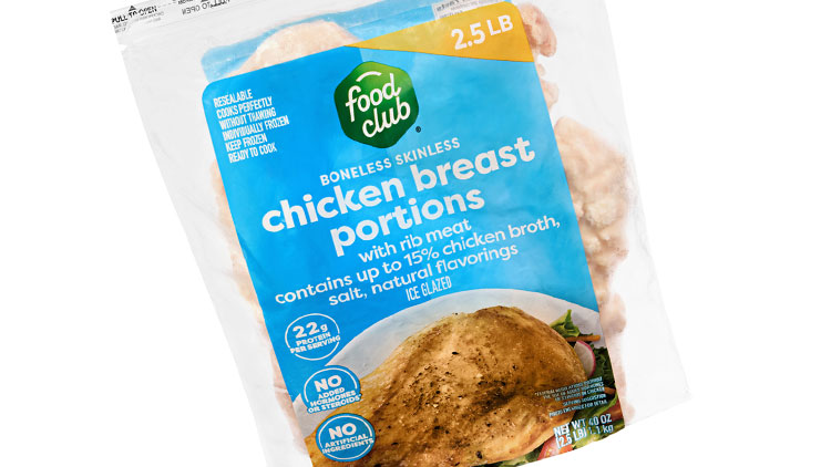 Picture of Food Club Boneless Skinless Chicken Breast Portions or Tenderloins