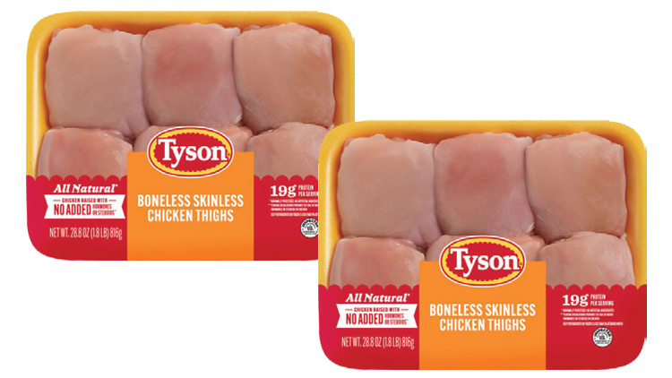 Picture of Tyson Fresh All Natural Boneless Skinless Thighs