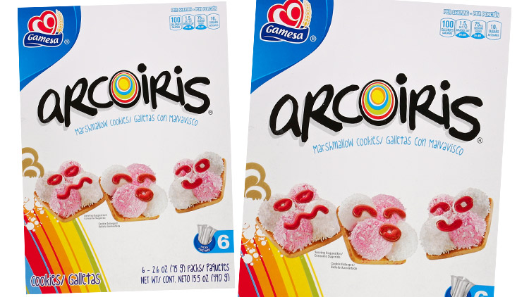 Picture of Gamesa Barras de Coco or Arcoiris Cookies
