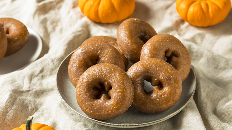 Picture of Pumpkin Glazed Donuts