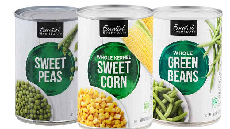 Picture of Essential Everyday Canned Corn, Beans and Peas