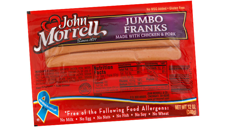 Picture of John Morrell or Peyton's Meat Franks