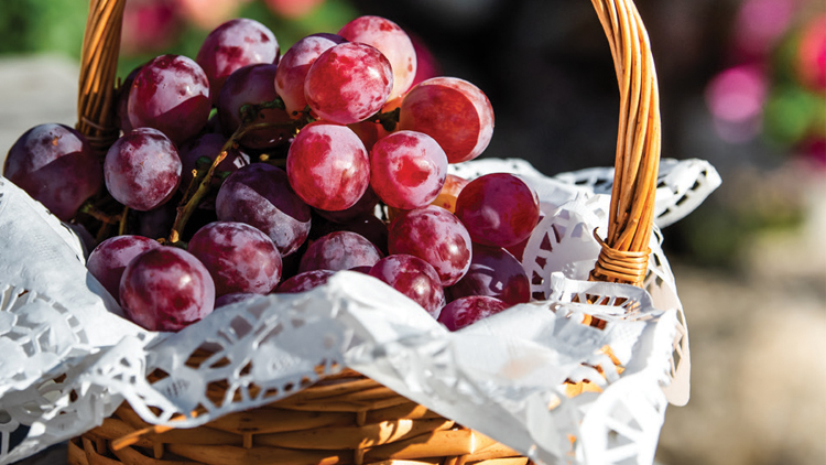 Picture of XL California Red Seedless Grapes