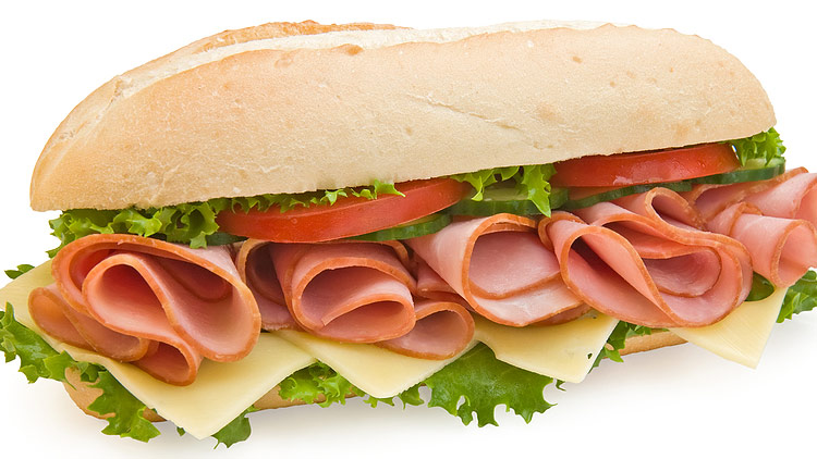 Picture of Ham & Swiss Sandwich