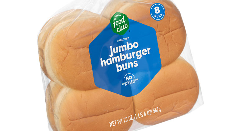 Picture of Food Club Jumbo Hamburger Buns 