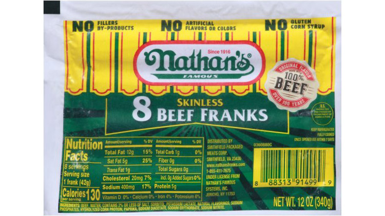 Picture of Nathan's Beef Franks