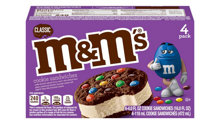Picture of Snickers or M&M's Ice Cream Novelties or Popsicle Novelties