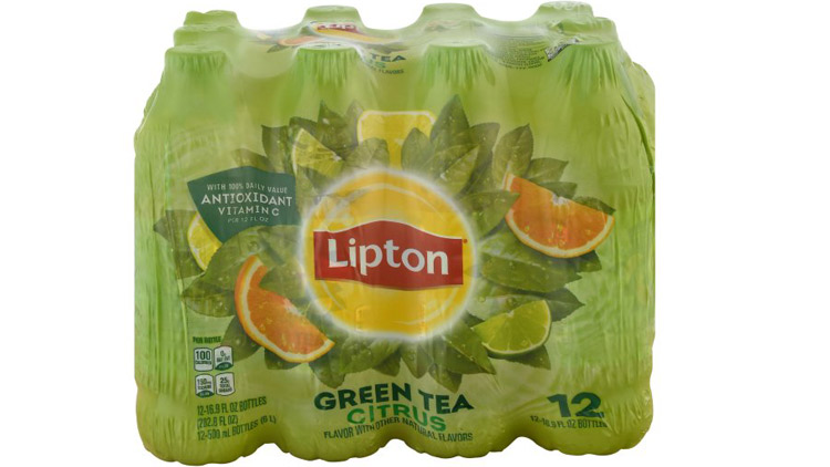 Lipton Green Tea with Citrus - 24/16.9oz bottles - CASE PACK OF 4