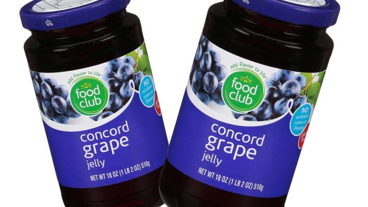 Picture of Food Club Apple or Concord Grape Jelly