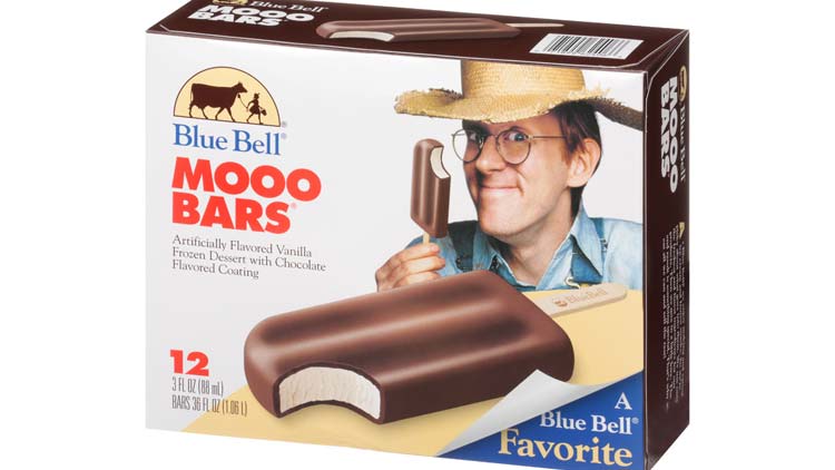 Picture of Blue Bell Fudge, Mooo or Krunch Bars
