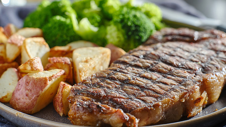 Picture of New York Strip with Roasted Potatoes