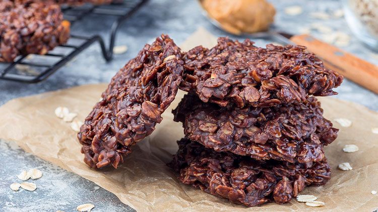 Picture of Peanut Butter or Peanut Butter Fudge No Bake Cookies