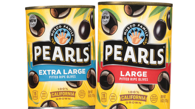 3 Pack Pearls Medium Olives 6oz Can Musco Family Pitted California