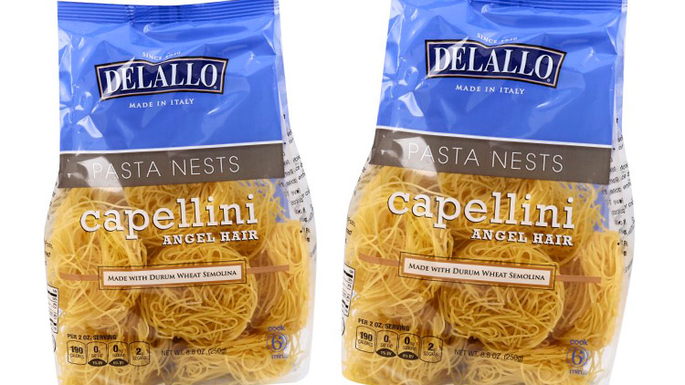 Picture of DeLallo Capellini, Tagliatelle or Tagliatelle with Spinach Pasta Nests
