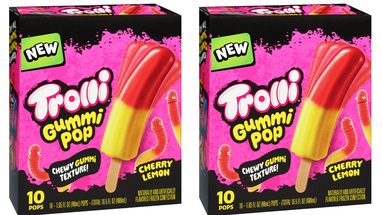 Picture of Trolli Gummi Pop Novelites or Blue Bunny Candy Bar Novelties