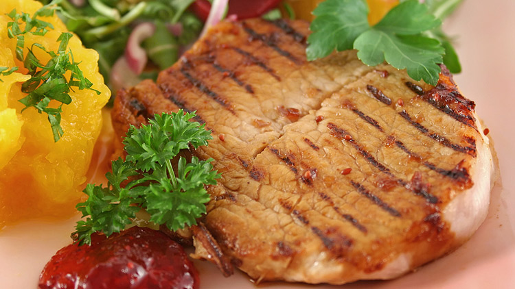 Picture of BBQ Pork Chops with Mac & Cheese