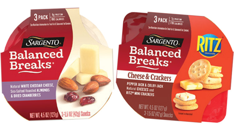 Sargento Balanced Breaks Snack Pack with White Cheddar, Almonds, and  Cranberries 1.5 oz. - 12/Case