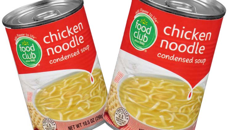 Picture of Food Club Chicken Noodle or Tomato Soup